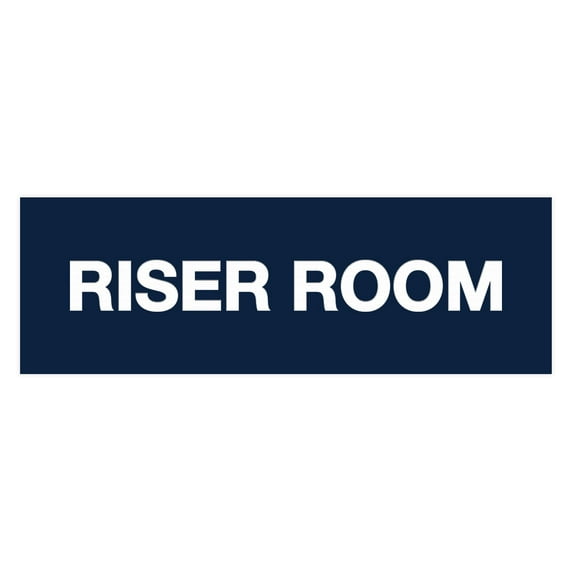 Basic Riser Room Sign (Navy Blue / White) - Medium