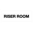 thumbnail image 1 of Basic Riser Room Sign (White) - Large, 1 of 5