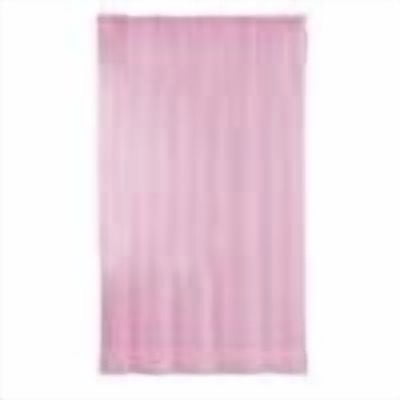 Basic Rod Pocket Sheer Voile Window Curtain Panels, Single-Panel, Kitchen Bedroom Children Living Room Yard (Pink)