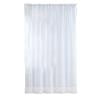 Basic Rod Pocket Sheer Voile Window Curtain Panels, Single-Panel, Kitchen Bedroom Children Living Room Yard (White)