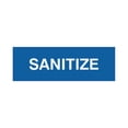 thumbnail image 1 of Basic Sanitize Sign (Blue) - Medium, 1 of 5