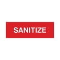 thumbnail image 1 of Basic Sanitize Sign (Red) - Small, 1 of 5