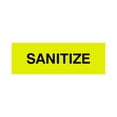 thumbnail image 1 of Basic Sanitize Sign (Yellow / Black) - Large, 1 of 5