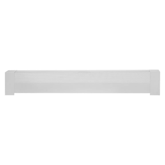 Basic Series 4 ft Standard Electric Baseboard Heater Cover, Heavy-Duty Steel Front Panel Replacement for Home Improvement, Easy Install for Bedroom & Living Room, White
