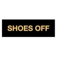thumbnail image 1 of Basic Shoes Off Sign (Black /Gold) - Small, 1 of 5
