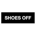 thumbnail image 1 of Basic Shoes Off Sign (Black) - Large, 1 of 5