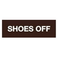 thumbnail image 1 of Basic Shoes Off Sign (Dark Brown) - Small, 1 of 5