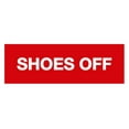 thumbnail image 1 of Basic Shoes Off Sign (Red) - Medium, 1 of 5