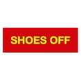 thumbnail image 1 of Basic Shoes Off Sign (Red/Yellow) - Large, 1 of 5