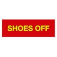 thumbnail image 1 of Basic Shoes Off Sign (Red/Yellow) - Small, 1 of 5