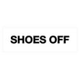 thumbnail image 1 of Basic Shoes Off Sign (White) - Large, 1 of 5