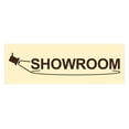 thumbnail image 1 of Basic Showroom Sign (Ivory/Dark Brown) - Small, 1 of 5