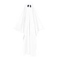 thumbnail image 1 of Basic Simple Ghost Costume, Ghost Sheet Robe Costume, 3 Eye Hole Simple Ghost Sheet Robe, Loose Lightweight Adult Ghost Halloween Trick Or Treat Costume, 3 Color Basic Ghost Cosplay Outfit, White M, 1 of 8