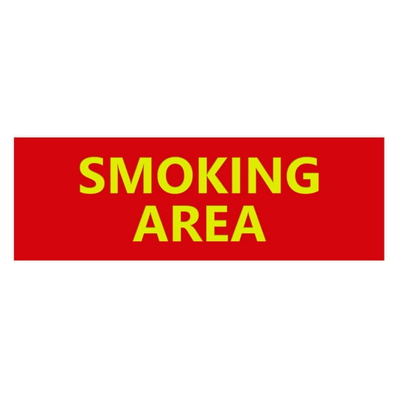Basic Smoking Area (Red/Yellow) - Large