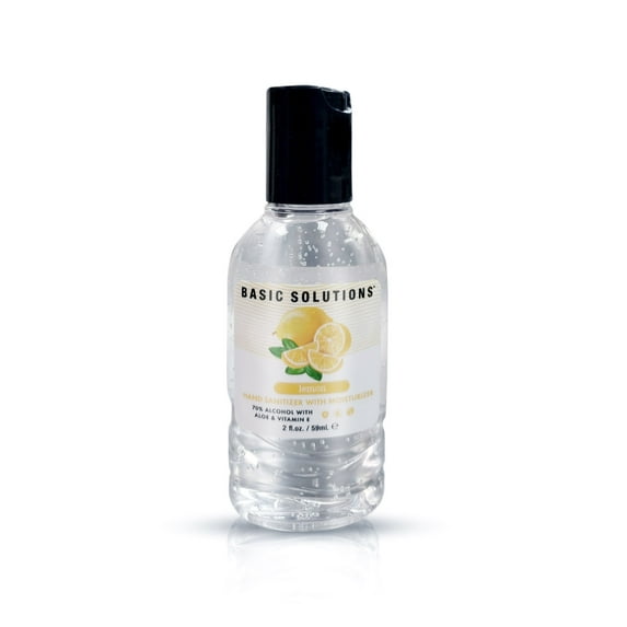 Basic Solutions Hand Sanitizer With Moisturizer - Lemon - 2 Oz./ 59ml