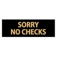 thumbnail image 1 of Basic Sorry No Checks (Black Gold) - Large, 1 of 5