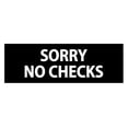 thumbnail image 1 of Basic Sorry No Checks (Black) - Large, 1 of 5