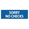 thumbnail image 1 of Basic Sorry No Checks (Blue) - Large, 1 of 5