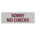 thumbnail image 1 of Basic Sorry No Checks (Light Grey / Burgundy) - Medium, 1 of 5