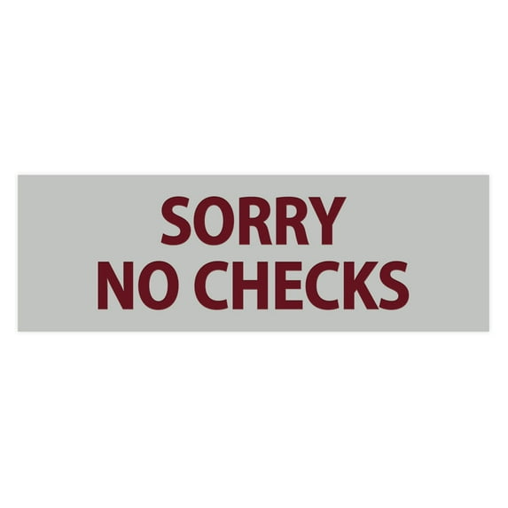 Basic Sorry No Checks (Light Grey / Burgundy) - Medium