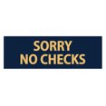 thumbnail image 1 of Basic Sorry No Checks (Navy Blue/Gold) - Large, 1 of 5
