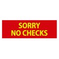 thumbnail image 1 of Basic Sorry No Checks (Red/Yellow) - Small, 1 of 5