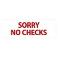 thumbnail image 1 of Basic Sorry No Checks (White/Red) - Small, 1 of 5