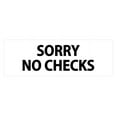 thumbnail image 1 of Basic Sorry No Checks (White) - Small, 1 of 5