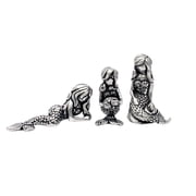 Basic Spirit Yoga Mermaid Figurine Set Pewter-Mini 3 pc. Set