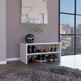thumbnail image 1 of Basic 23" Wide 2-tier shelf Stackable Shoe Rack White, 1 of 14