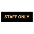 thumbnail image 1 of Basic Staff Only Sign (Black Gold) - Large, 1 of 4