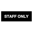 thumbnail image 1 of Basic Staff Only Sign (Black) - Large, 1 of 4
