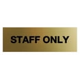 thumbnail image 1 of Basic Staff Only Sign (Brushed Gold) - Large, 1 of 4