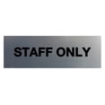 thumbnail image 1 of Basic Staff Only Sign (Brushed Silver) - Small, 1 of 4