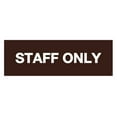 thumbnail image 1 of Basic Staff Only Sign (Dark Brown) - Medium, 1 of 4
