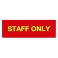 thumbnail image 1 of Basic Staff Only Sign (Red/Yellow) - Large, 1 of 4
