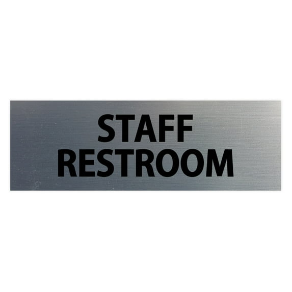 Basic Staff Restroom (Brushed Silver) - Medium