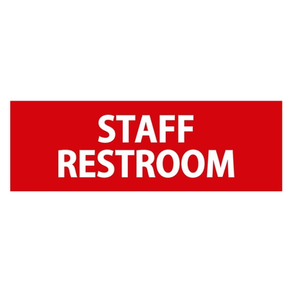 Basic Staff Restroom (Red) - Small