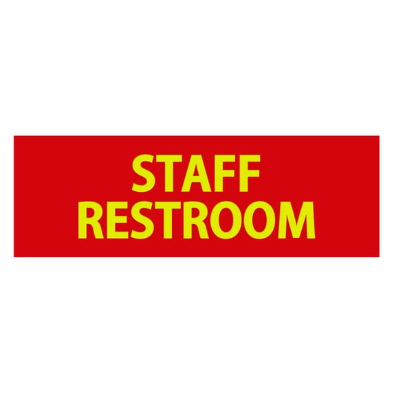 Basic Staff Restroom (Red/Yellow) - Large