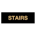 thumbnail image 1 of Basic Stairs Sign (Black Gold) - Large, 1 of 5
