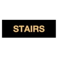 thumbnail image 1 of Basic Stairs Sign (Black /Gold) - Small, 1 of 5