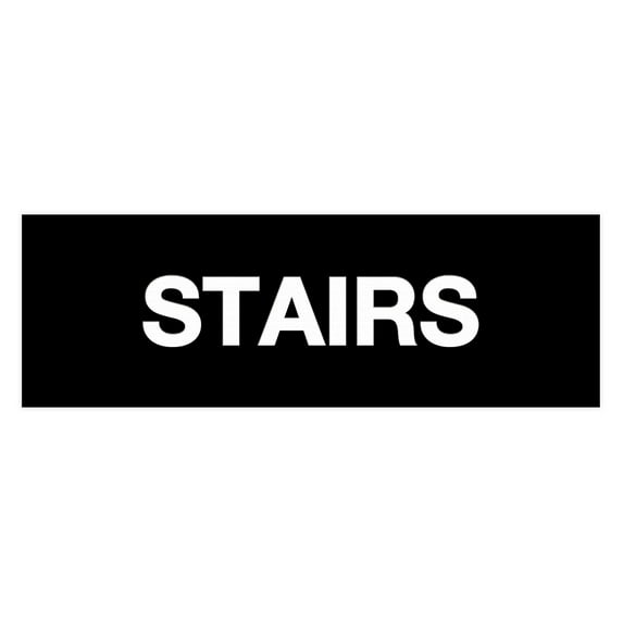 Basic Stairs Sign (Black) - Large