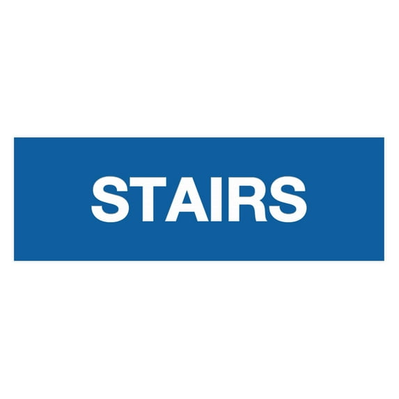 Basic Stairs Sign (Blue) - Medium