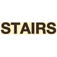 thumbnail image 1 of Basic Stairs Sign (Ivory/Dark Brown) - Small, 1 of 5