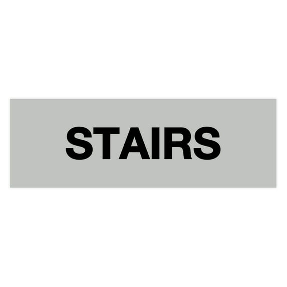 Basic Stairs Sign (Lt Gray) - Large