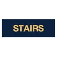 thumbnail image 1 of Basic Stairs Sign (Navy Blue/Gold) - Small, 1 of 5