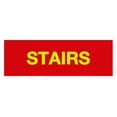 thumbnail image 1 of Basic Stairs Sign (Red/Yellow) - Large, 1 of 5