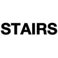 thumbnail image 1 of Basic Stairs Sign (White) - Large, 1 of 5