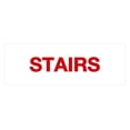 thumbnail image 1 of Basic Stairs Sign (White/Red) - Small, 1 of 5