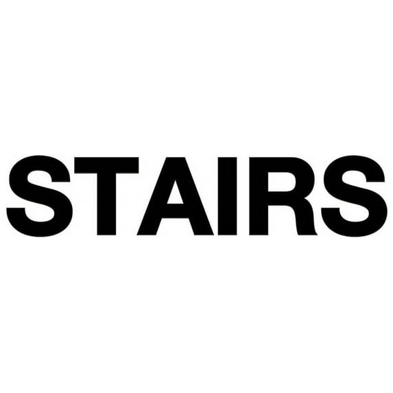 Basic Stairs Sign (White) - Small
